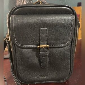 Minooy Naya black small crossbody bag leather purse